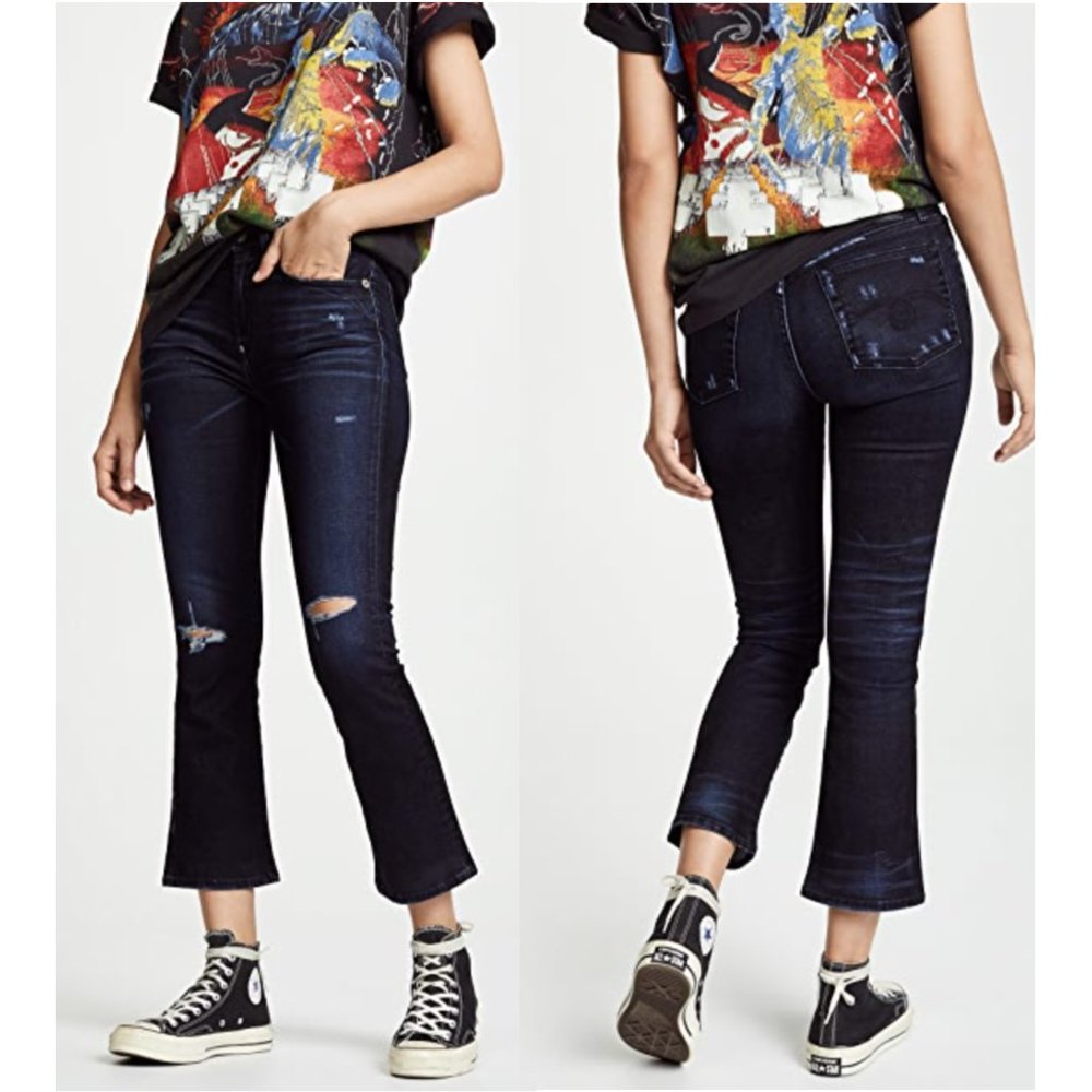 R13 Kick Jeans in Black Velvet Size 24 NEW